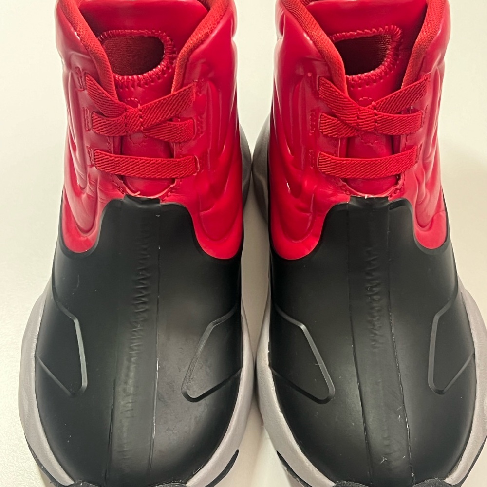 Jordan Kids Red and Black High-Top Sneakers